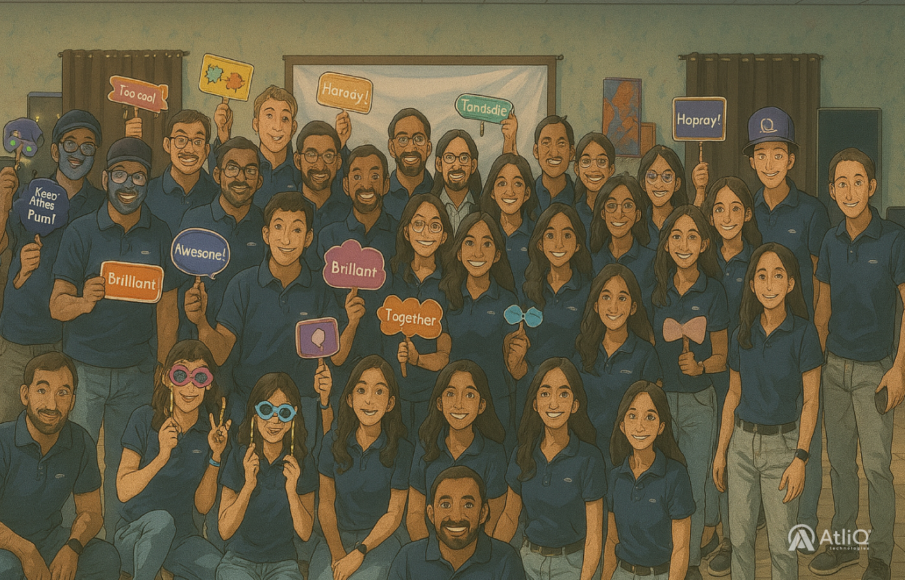 AtliQ Team Image in Ghibli Theme